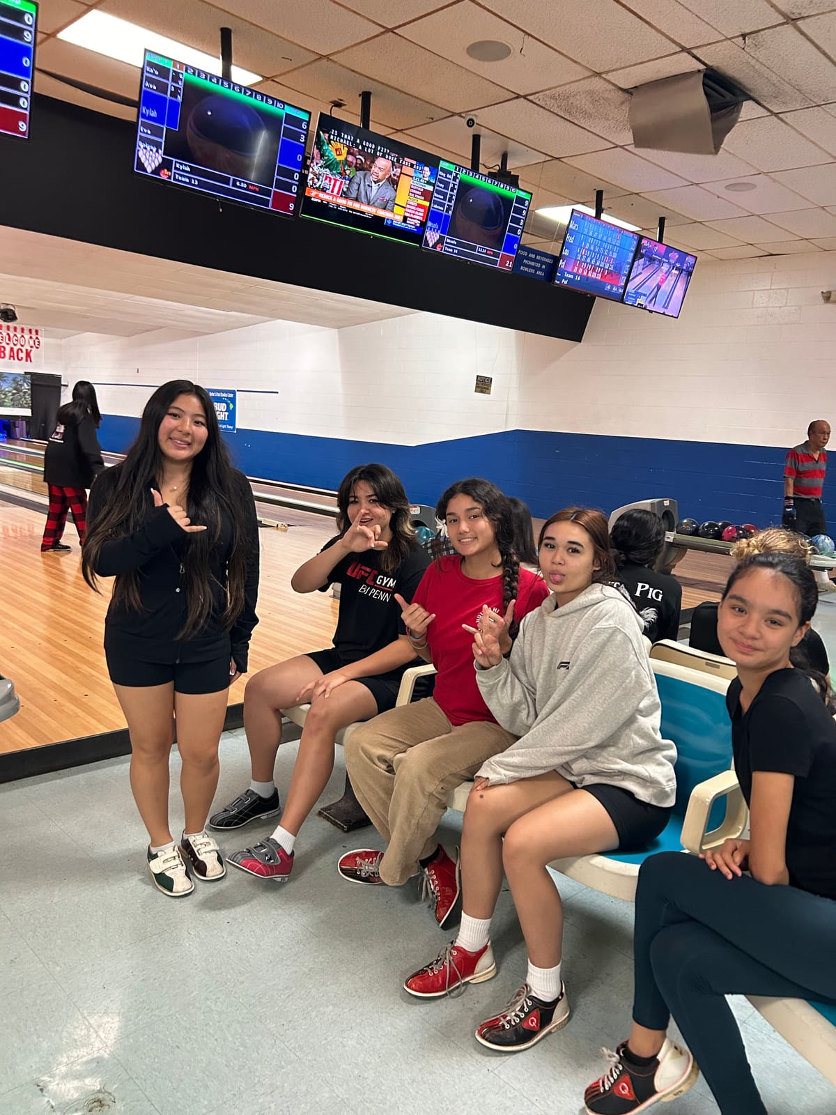 Bowling with friends