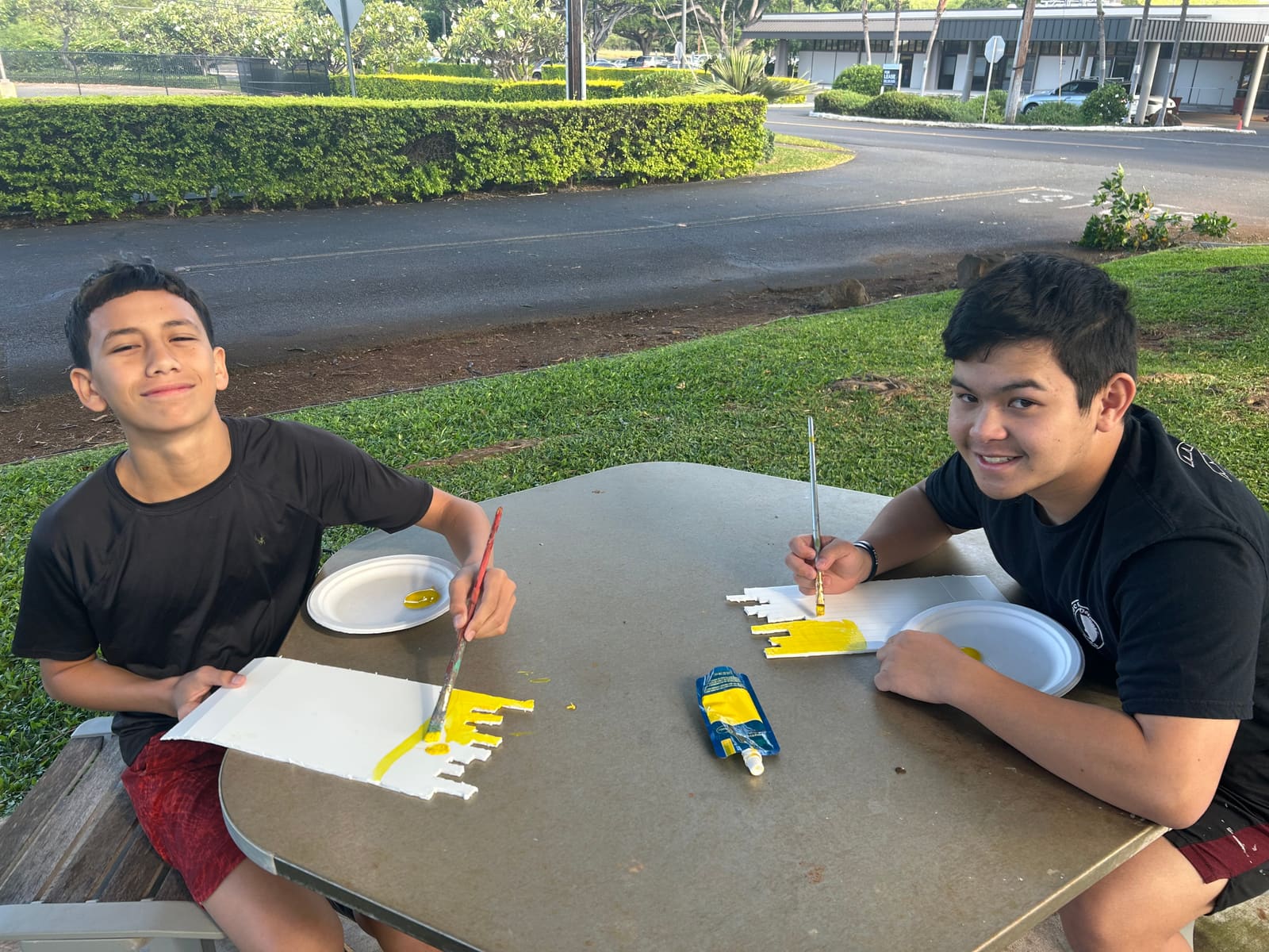 Craft time outdoors