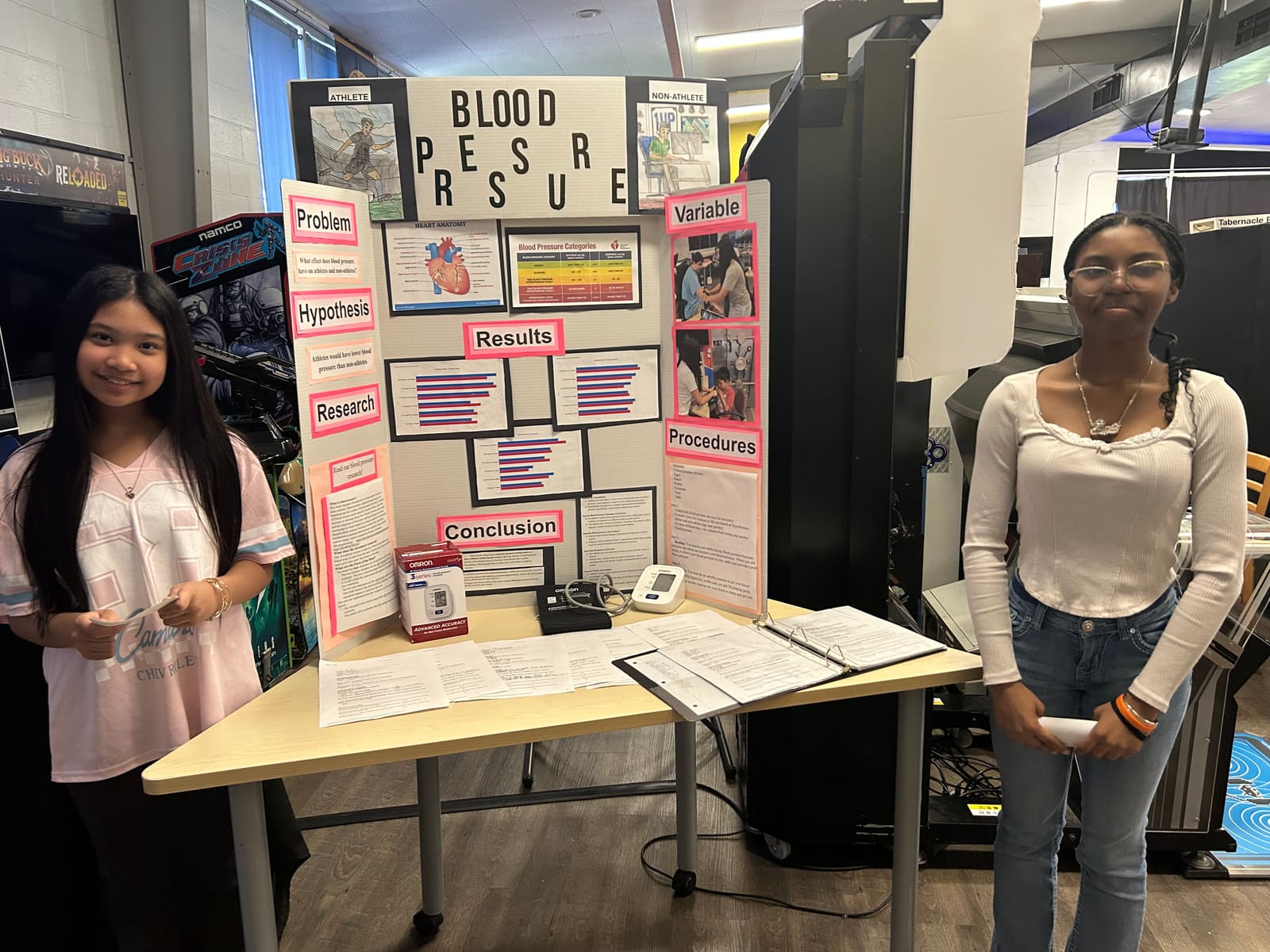 Science fair — blood pressure project