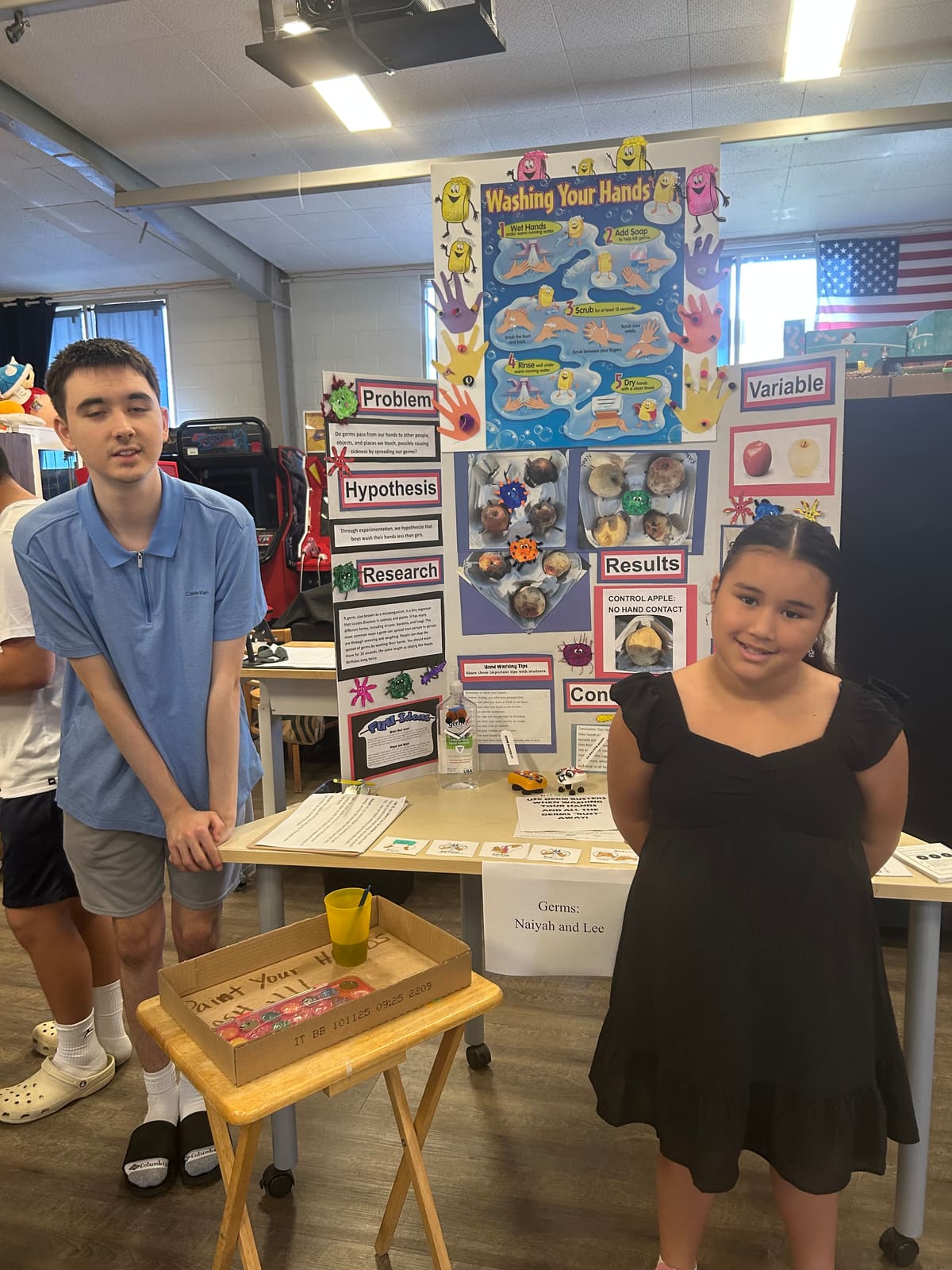 Science fair — washing hands and germs